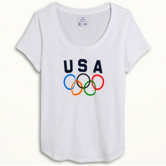 Team Apparel Tops - NWOT Women's USA Olympic Rings Team Apparel T-Shirt